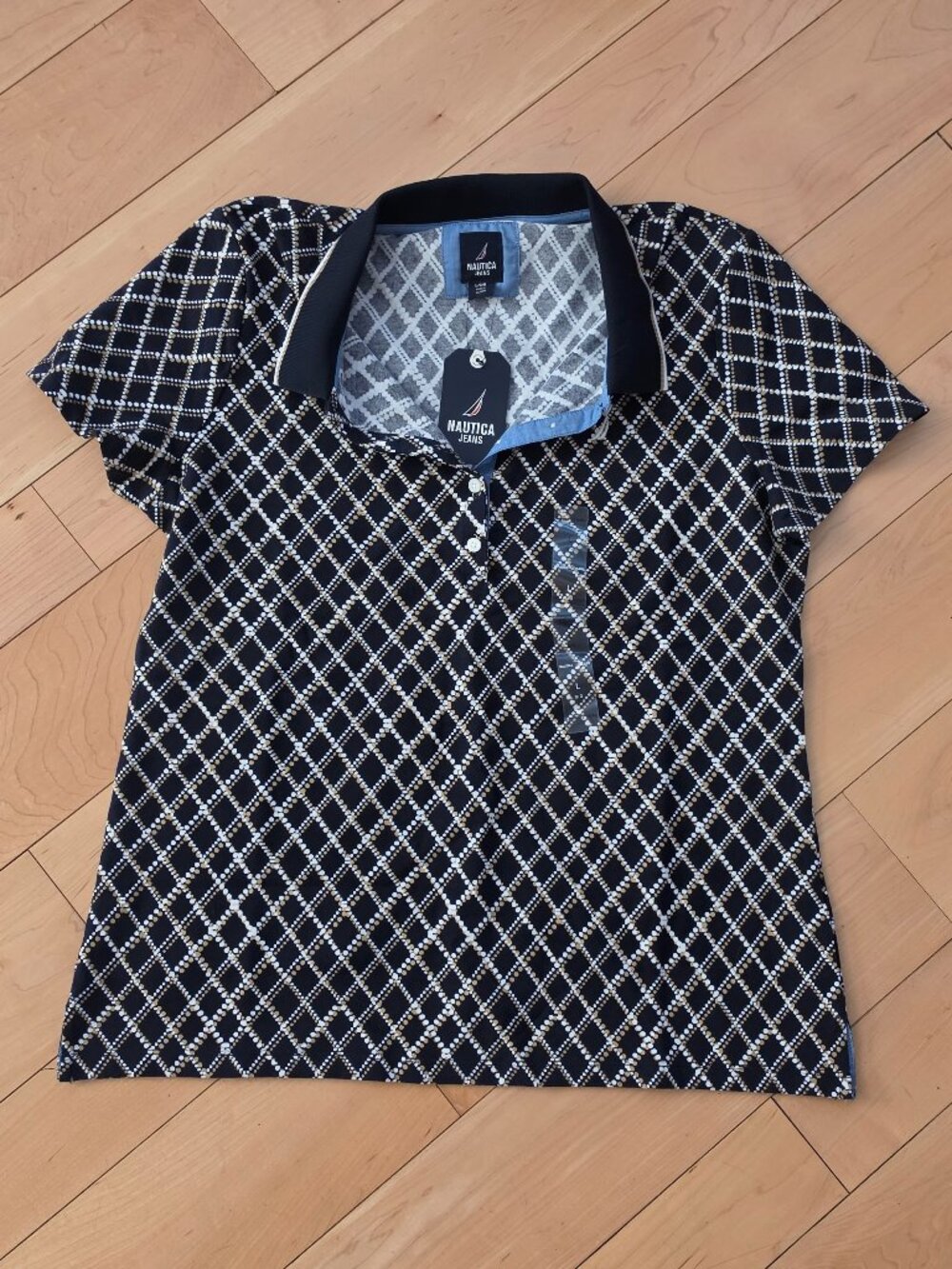 Nautica Jeans Women Polo Shirt Size L